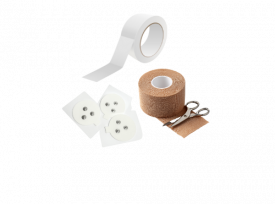 Medical double-sided adhesive tape, Triode electrode,  self-adherent bandage